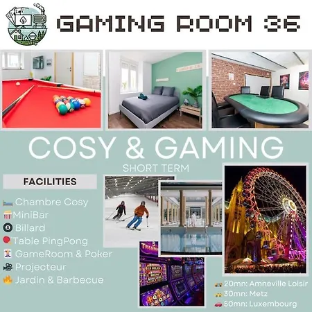L'appart Gaming Du 36 - Clim,jardin&barbecue * Joeuf